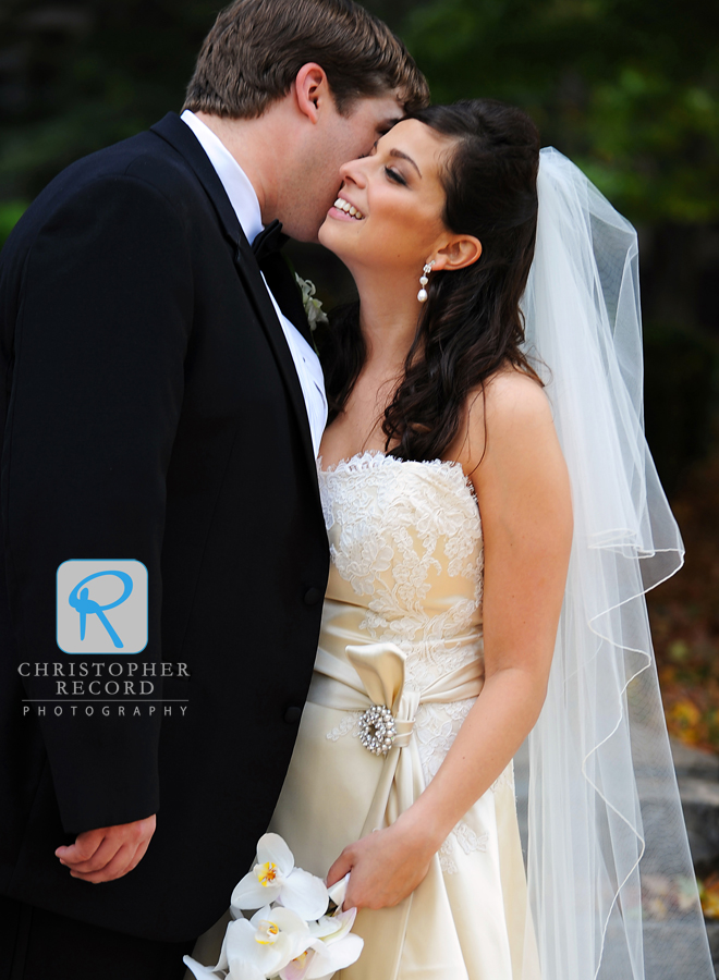 Jackie and Stu take a moment before heading to the reception