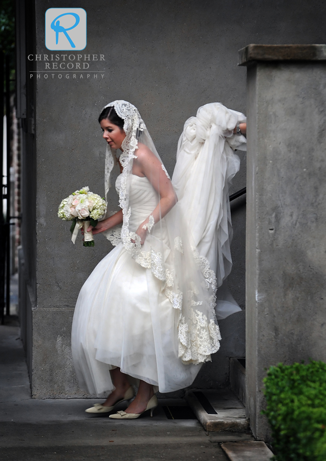 Heading to the ceremony