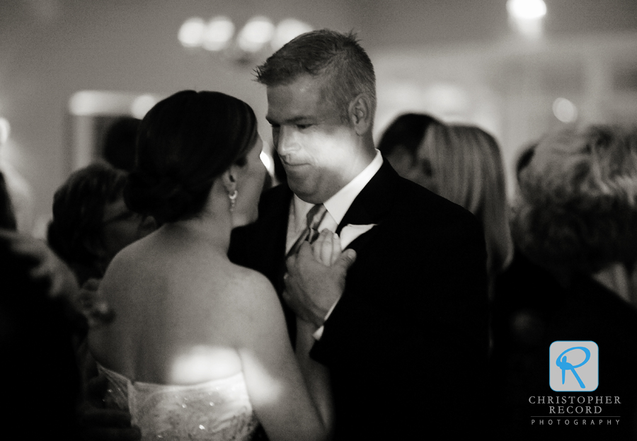 Amy and Rob share a slow dance