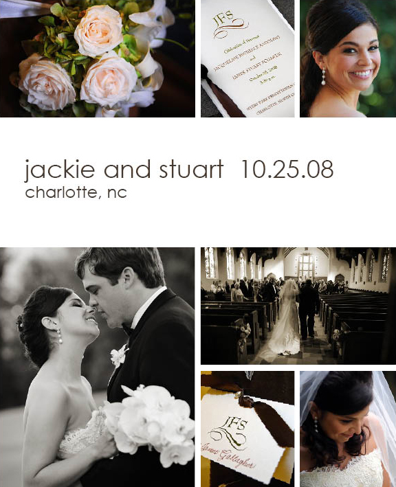 Images from Jackie and Stuart's Charlotte wedding