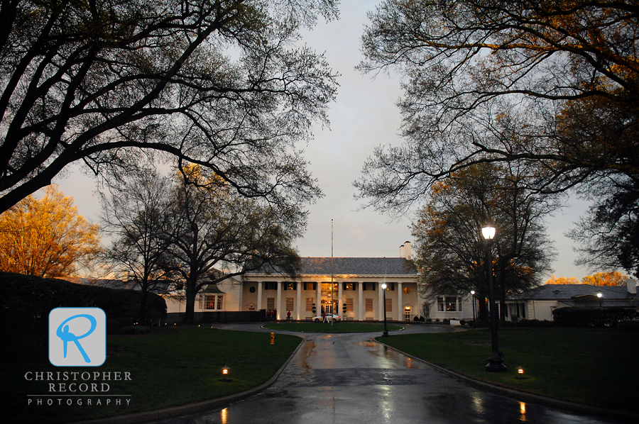 The sun peeked out for just a few minutes and highlighted Charlotte Country Club