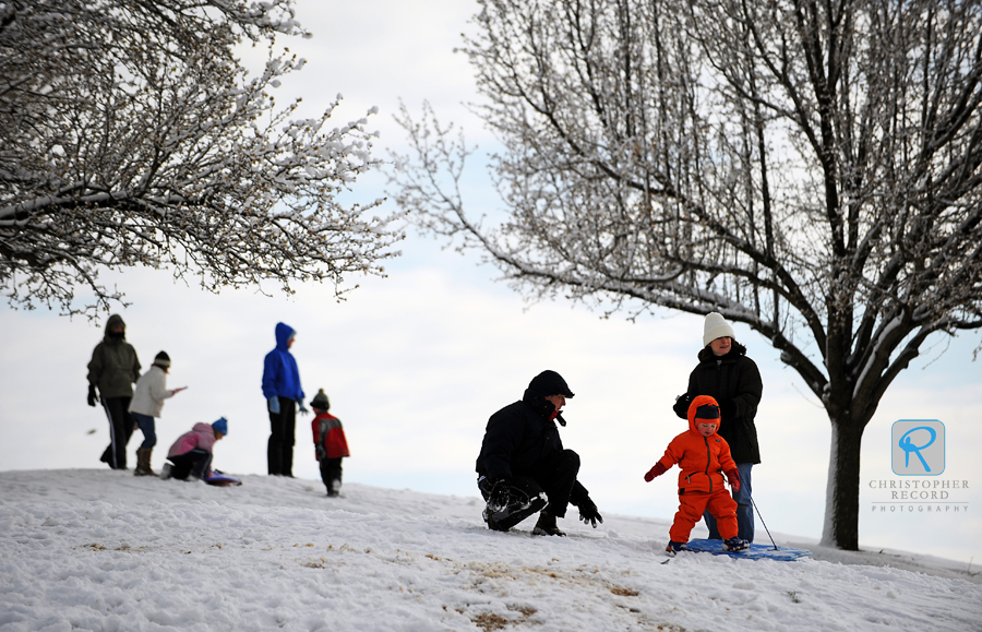 No school, snow and sleds - life is good