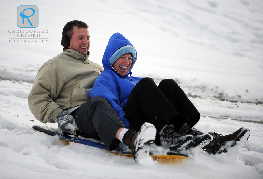 Snow brings out the kid in everyone