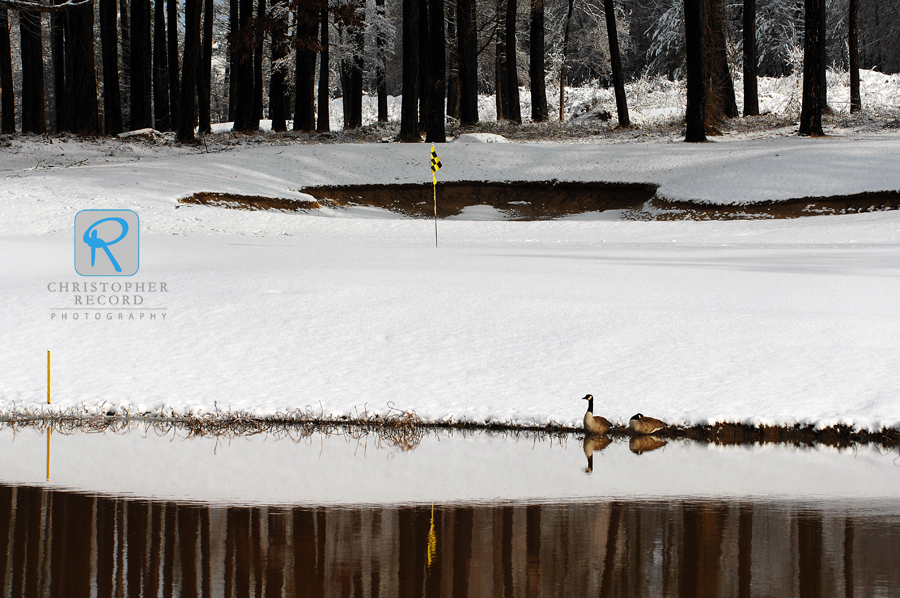 No golf today, but it's supposed to be 70 by the weekend