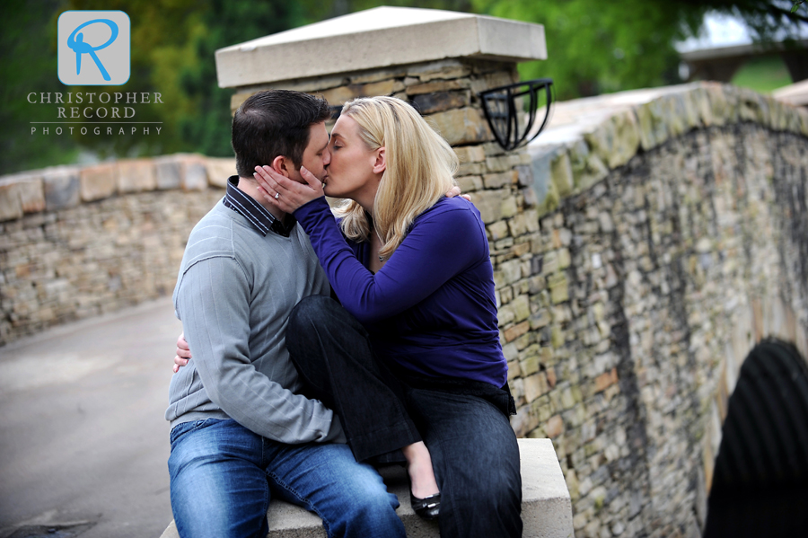 Alison and David at the Freedom Park bridge