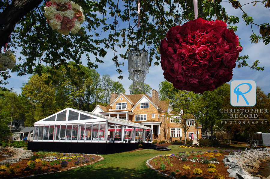 Alison's parents are constructing a home on a magnificent lot on Lake Norman, and it was the perfect backdrop for the event