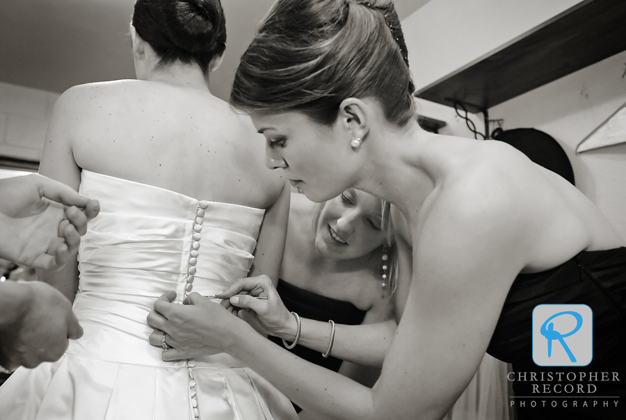 Getting some help with the dress