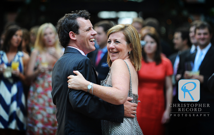 Benny dances with his mother Robyn