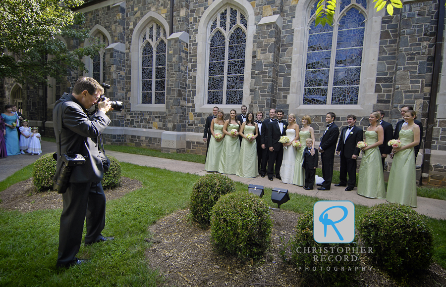 Todd got a photo of me as we were able to do some group shots before the ceremony