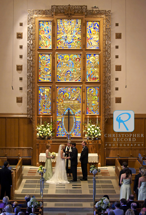 The Rev. Millie Snyder performs the ceremony