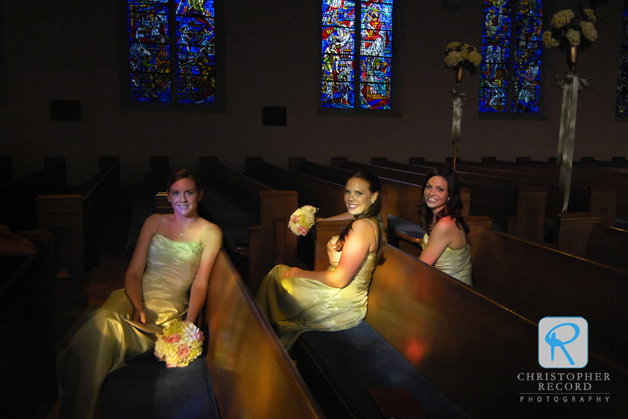 Todd captured bridesmaids in some pretty light as they waited for more photos