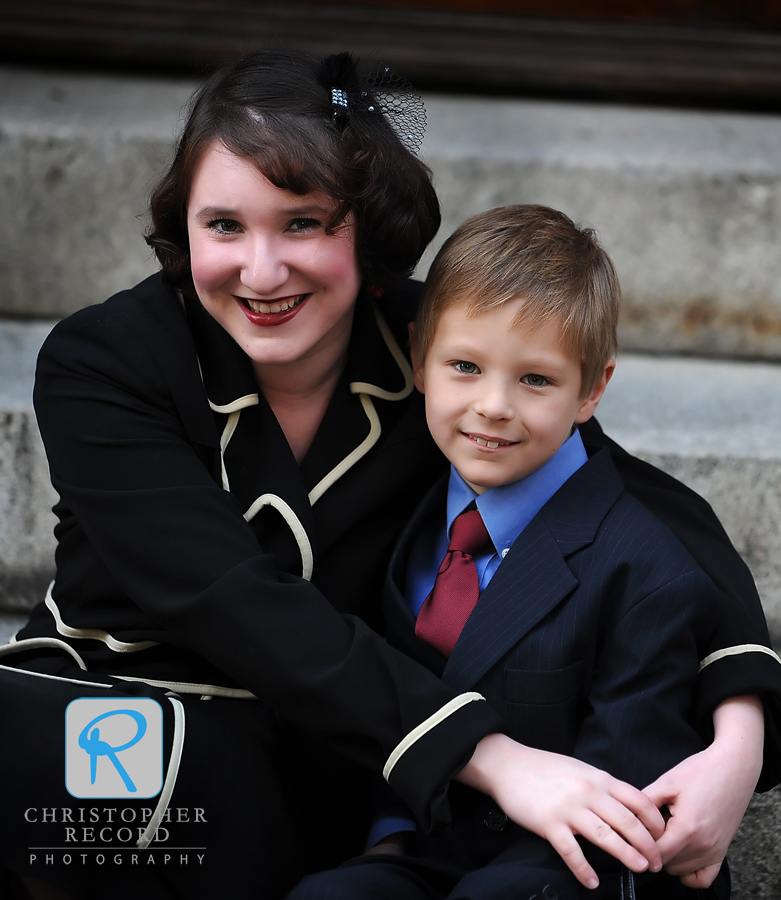 Carolyn's son Franco with his new cousin Anna