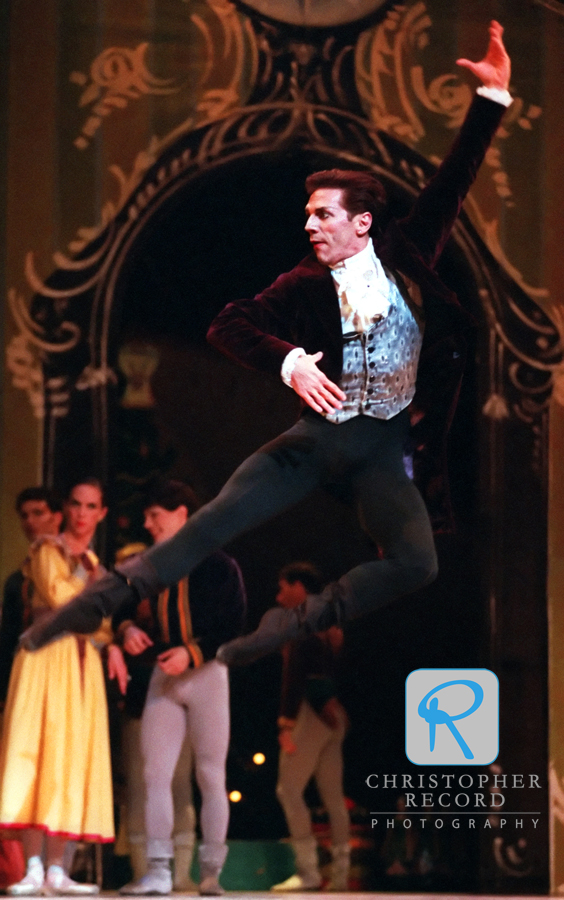 Barry Leon leaps as Drosselmeyer in the mid 90s. Film image taken with Nikon F5