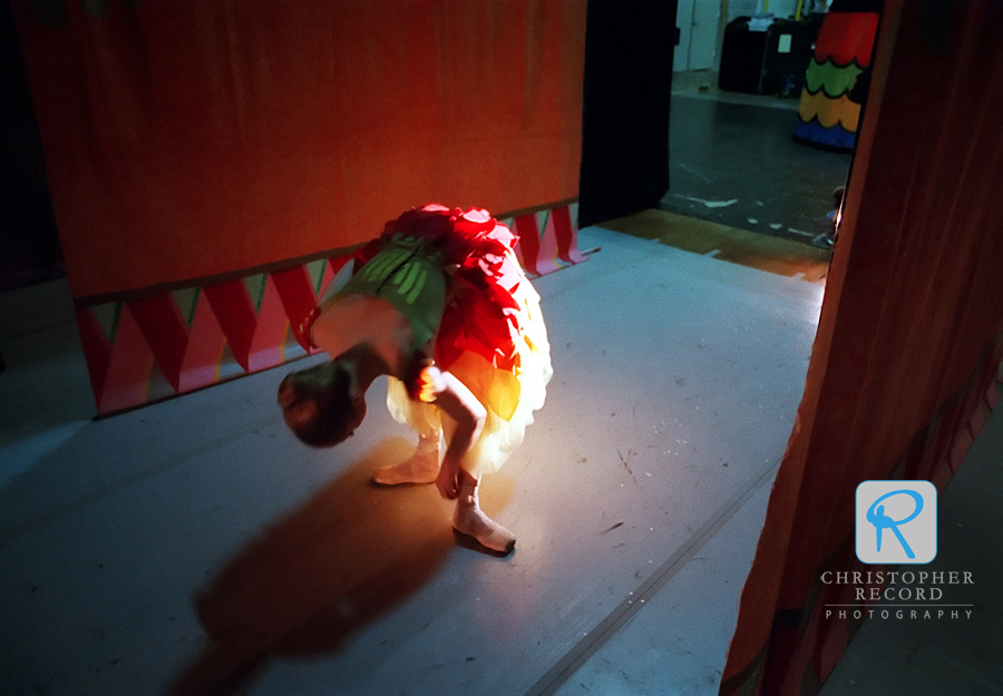 Dancer readies in the wings in 1996. Nikon F5 Fuji 800