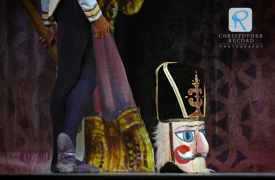 Nutcracker loses his head in 2007. Nikon D2X 1/125th f2.8 ISO 800