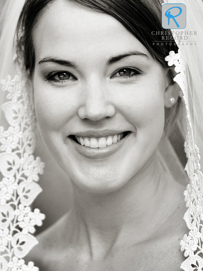 Natural portrait of a beautiful bride