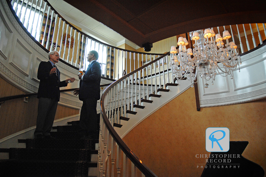 The group moved to Charlotte City Club for the rehearsal dinner