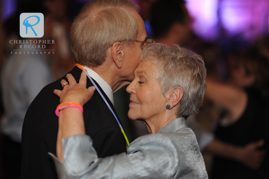 Elizabeth's grandparents share a dance