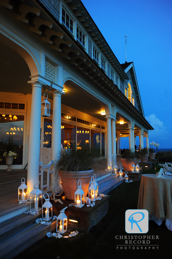 The porch was a perfect place for dining and dancing