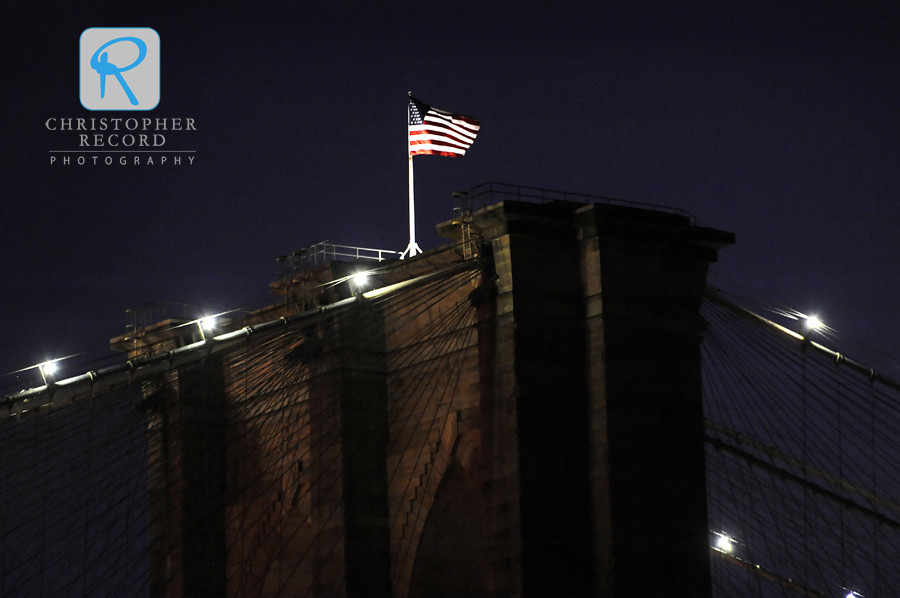 Detail of the Brooklyn Bridge