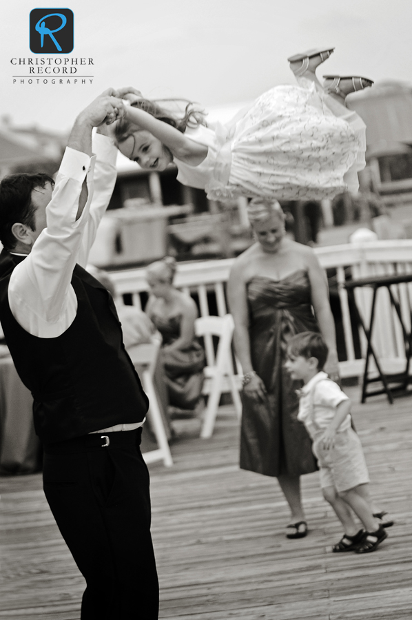 Tim swings Mary Anne as Anne dances with Austin. They have been wonderful clients and it was great to see them again