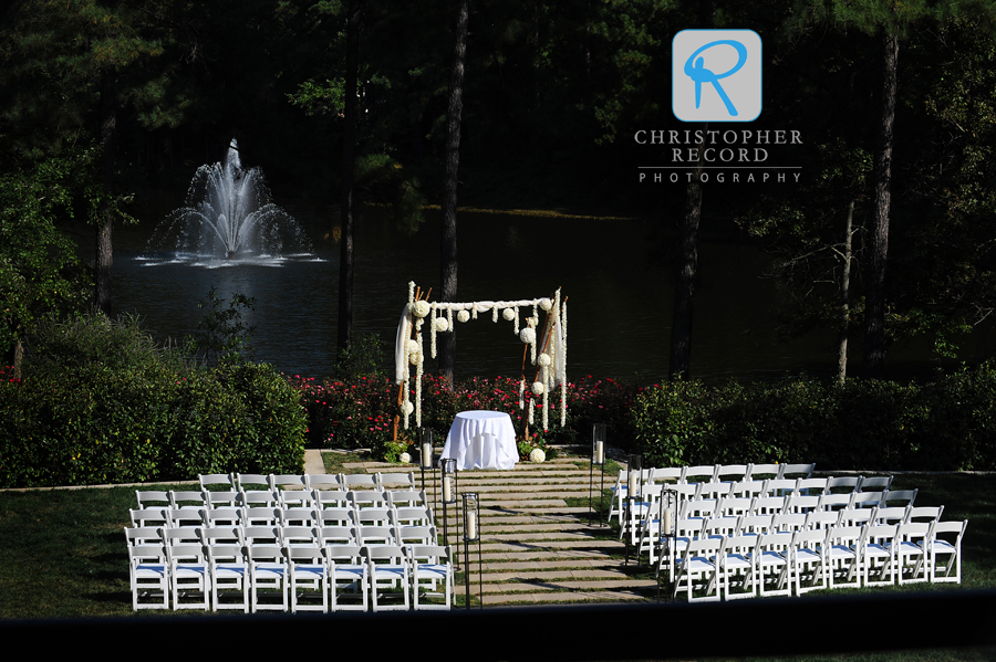 The setting for the ceremony at The Umstead