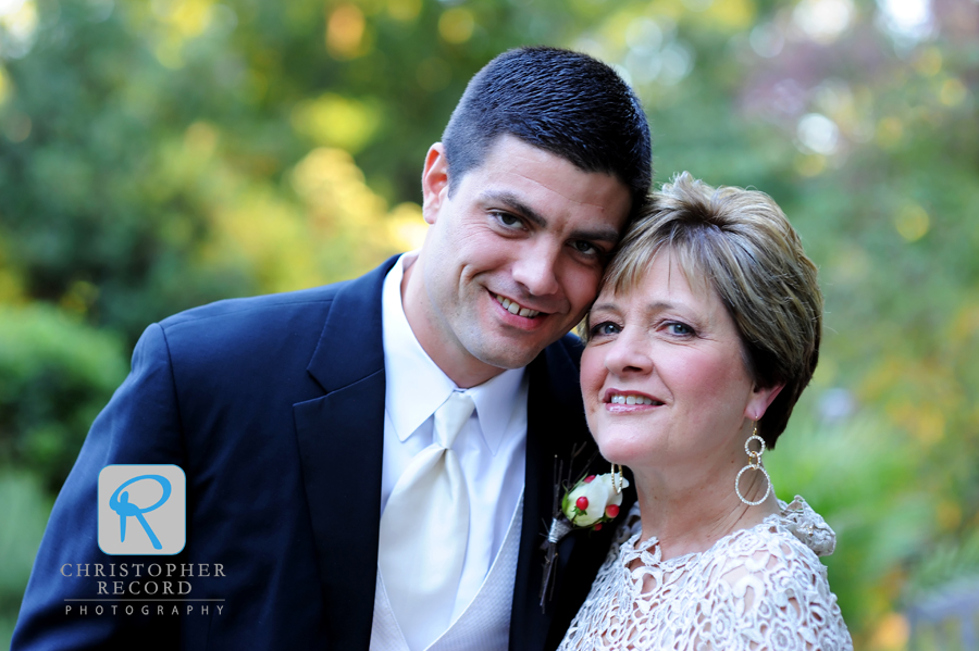 Tom with his mother