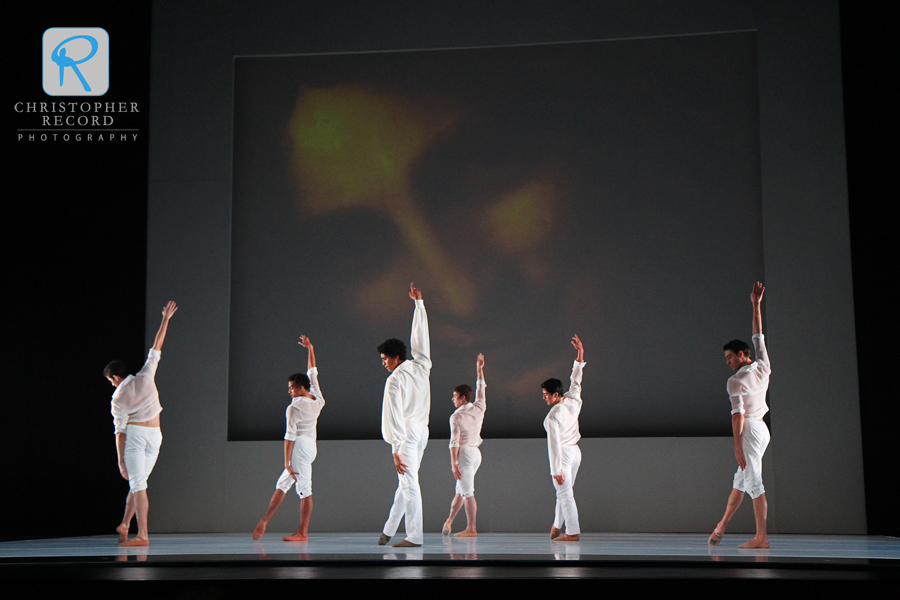 Art and dancers aline in "The Breath of the Spirit" - by Czech choreographer Jiri Bubenicek