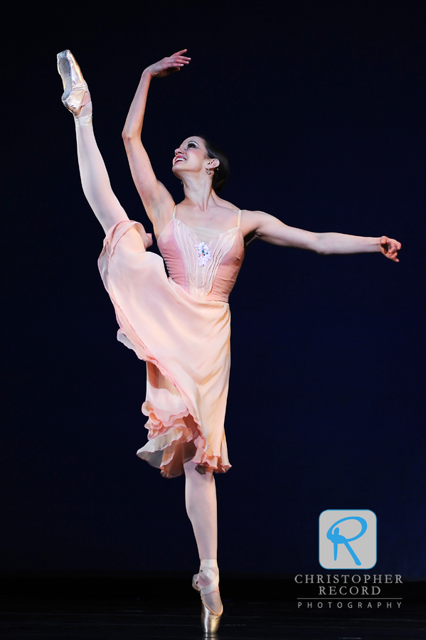 "Director's Choice" offers an ecletic mix of styles, and Allessandra Ball brought grace to "Tchaikovsky Pas de Deux"