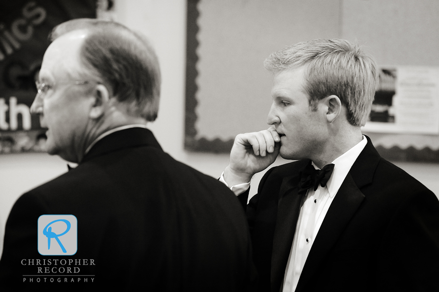 John waits with his father