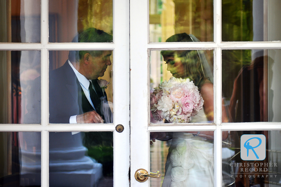 Love this image Peter captured of Kendrick waiting with her father Gary