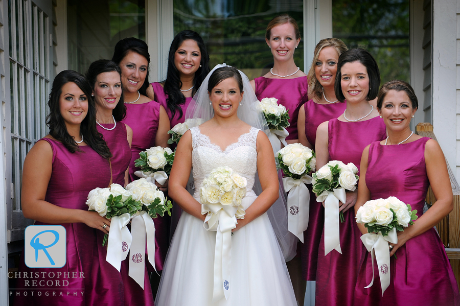 Christina and her bridesmaids