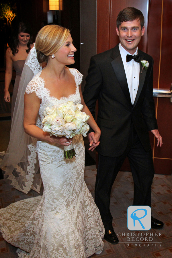 Holt and Aidan following their ceremony at The Ritz-Carlton, Charlotte