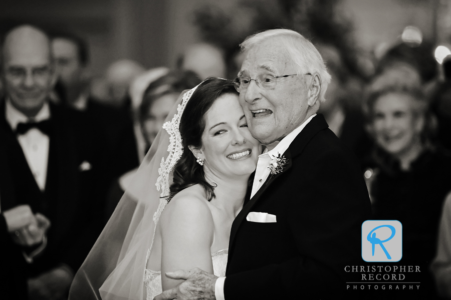 Hunter and her grandfather, another nice moment from Laura