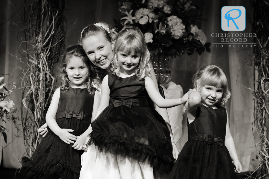 Mandi with her flower girls