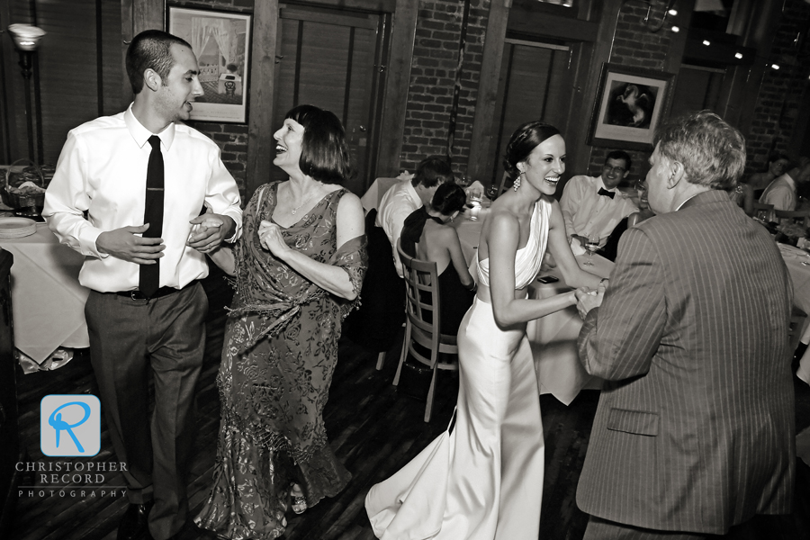 No pressure...dancing with Patricia and Jean-Pierre