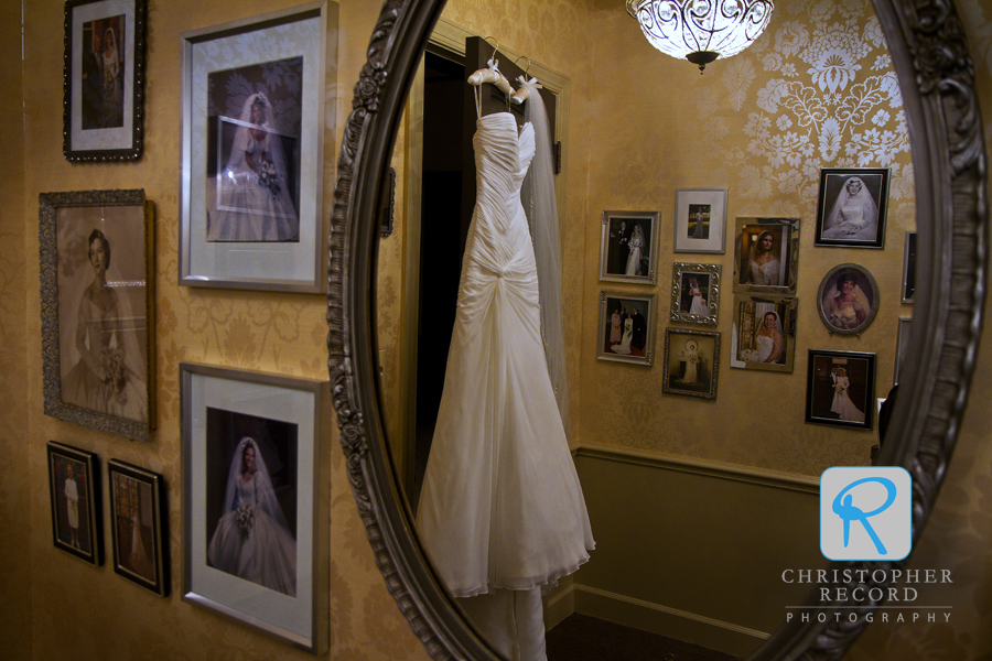 So much history at First Presbyterian Church, including the many brides who prepared in this room