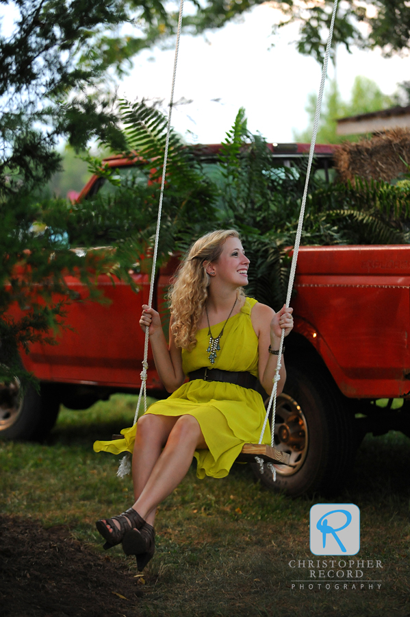 The swings were very popular