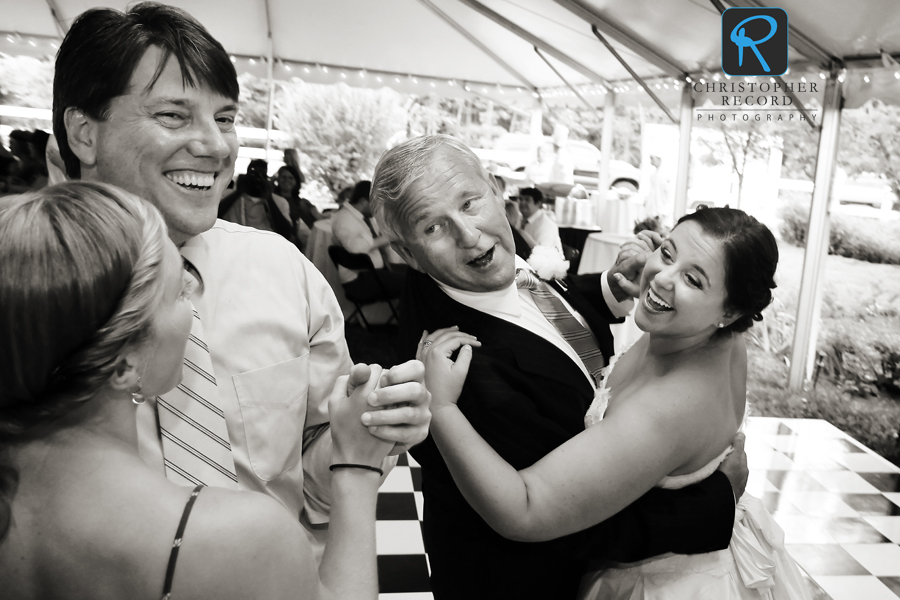 Daryl has some fun during the father daughter dance