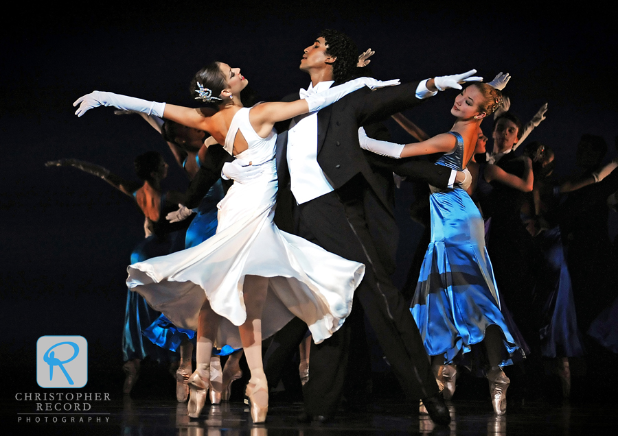 Anna Gerberich and Addul Manzano lead an elegant waltz