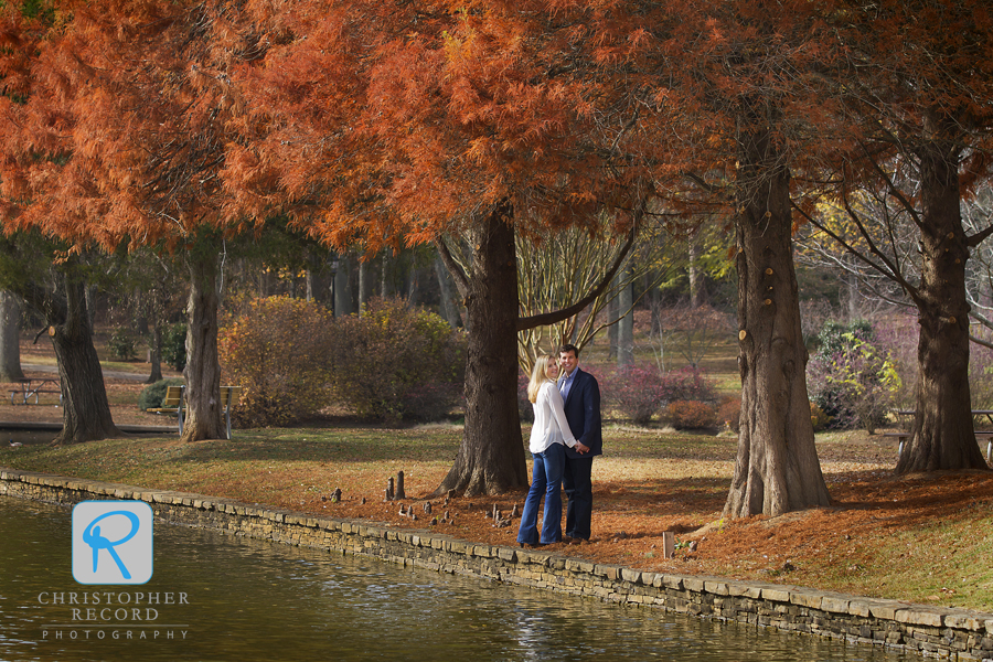 We found what was left of the fall color in the park