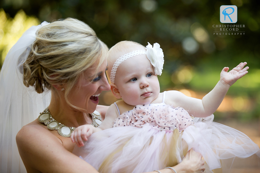 With the little flower girl