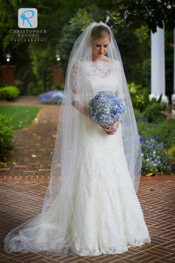 We did a bridal portrait session earler at the mansion