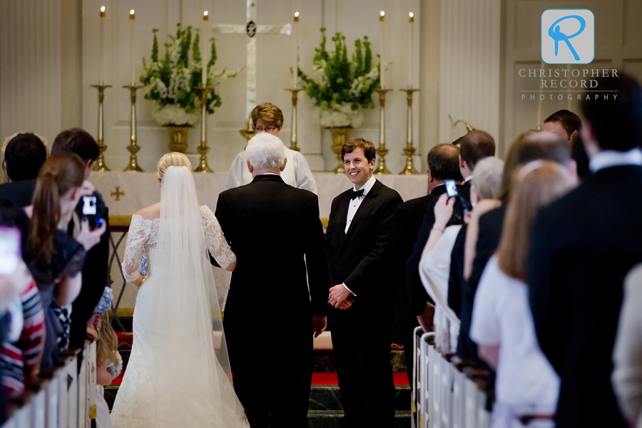 A happy groom