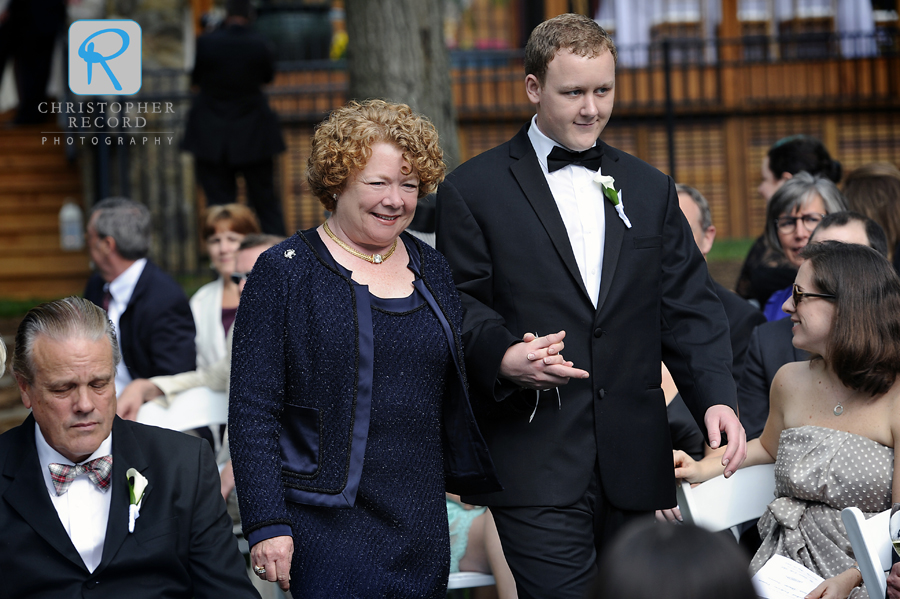 Elizabeth's brother and her mother, Catherine