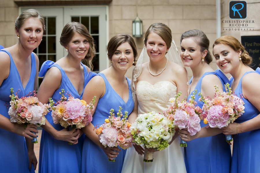 Claire and her bridesmaids