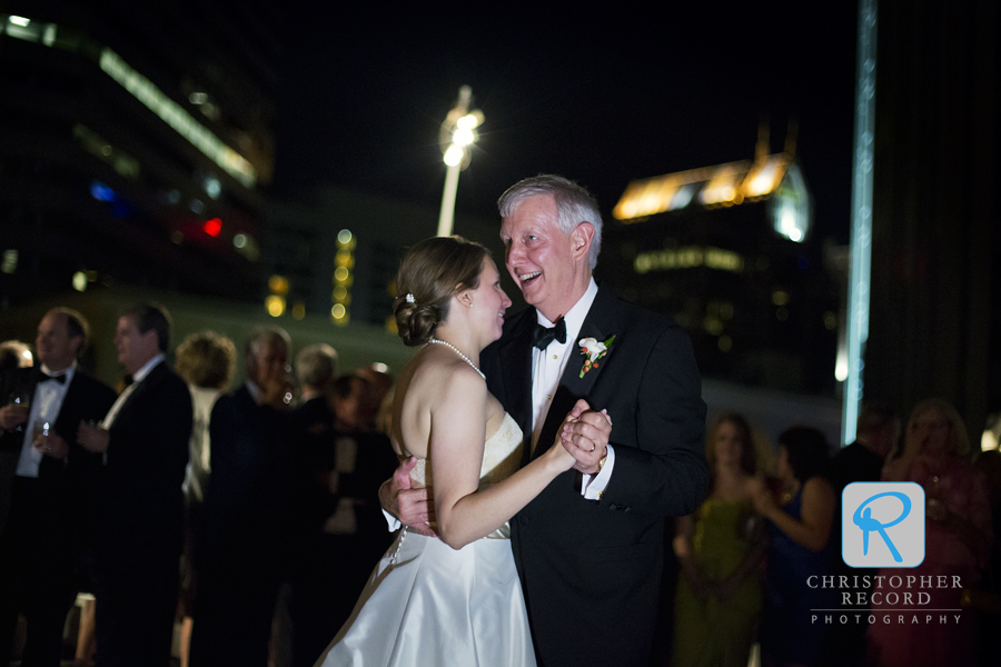 Dancing with her father