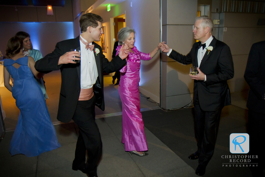 Bill's mother dances wiht his brother and father 