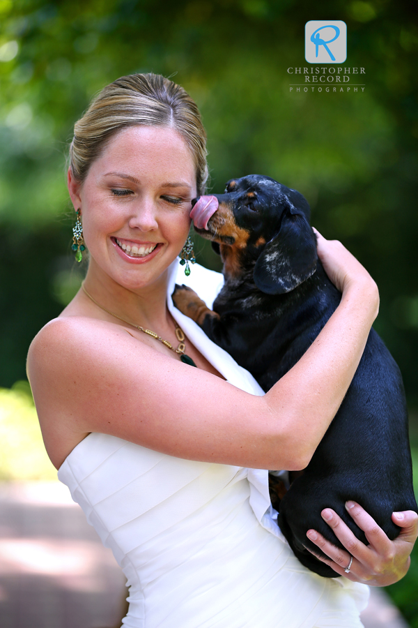 A kiss for the bride