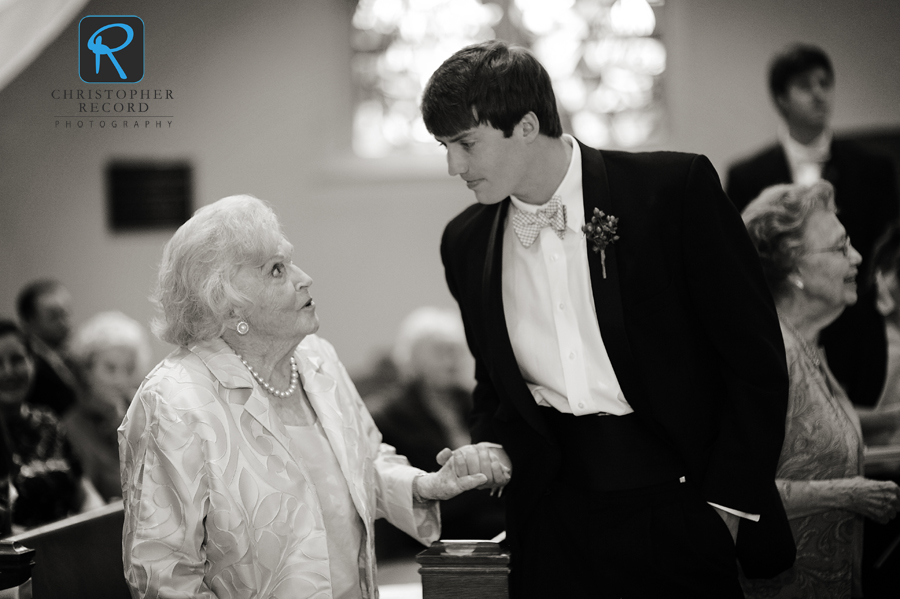 Sarah Dorsett's brother John with their grandmother